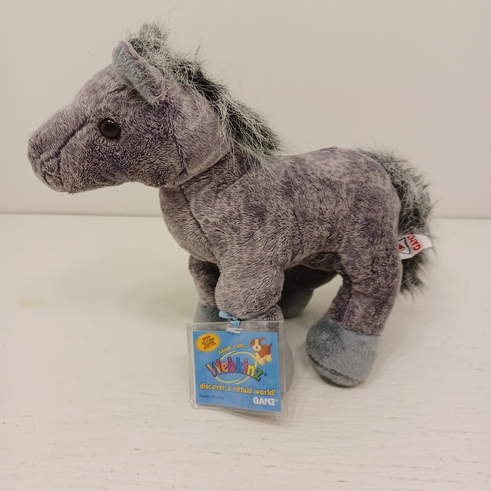 New Webkins Ganz gray Arabian horse. With code